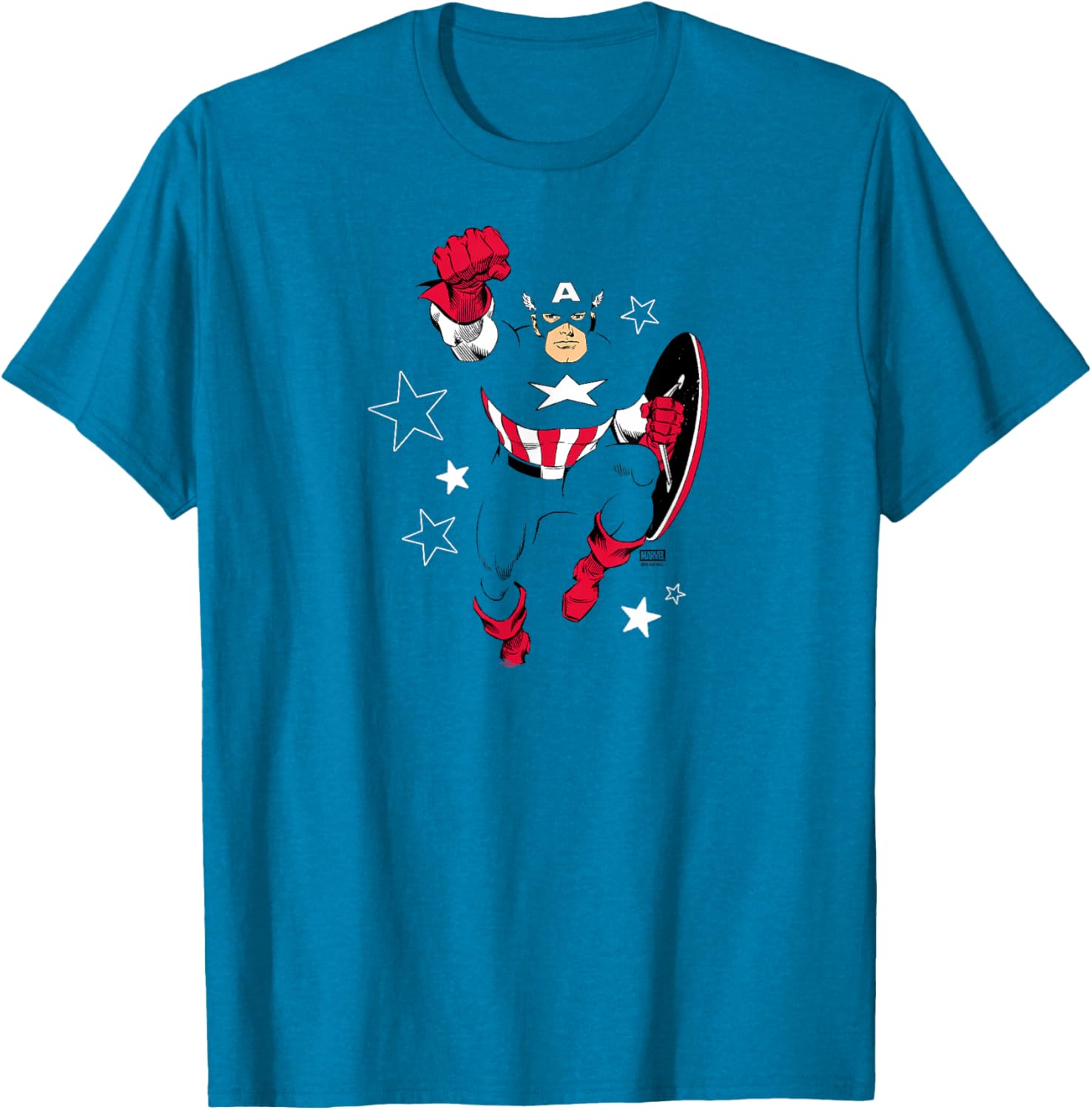 Marvel Captain America Knockout T-Shirt for Fans of Heroic Style - 3