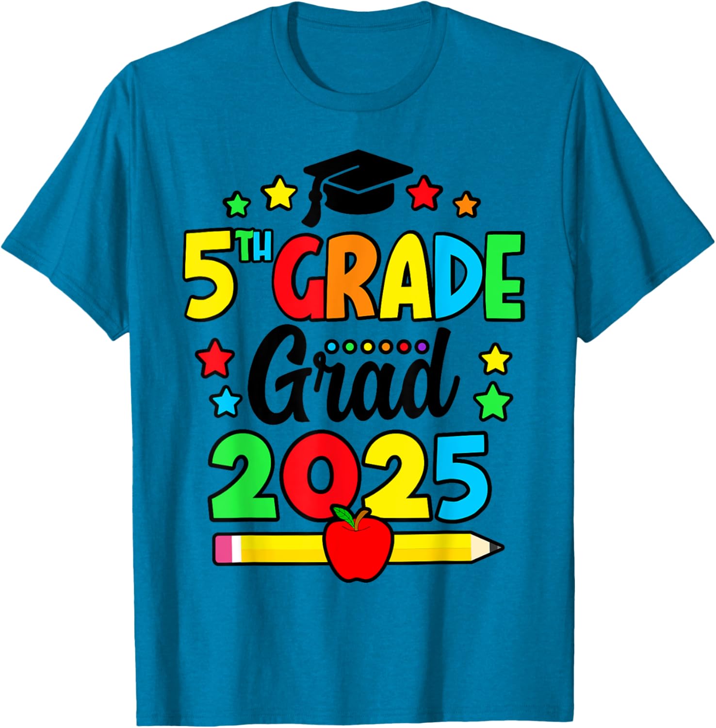 Fifth Grade Graduate 2025 T-Shirt for Elementary School Celebration - 14