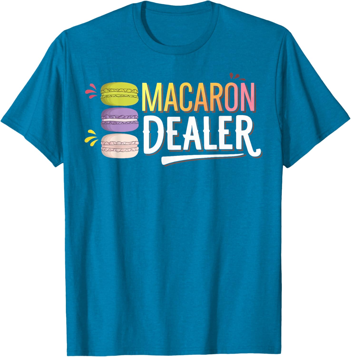 Charming Macaron Dealer T-Shirt for Sweet Treat Lovers and Foodies - 4