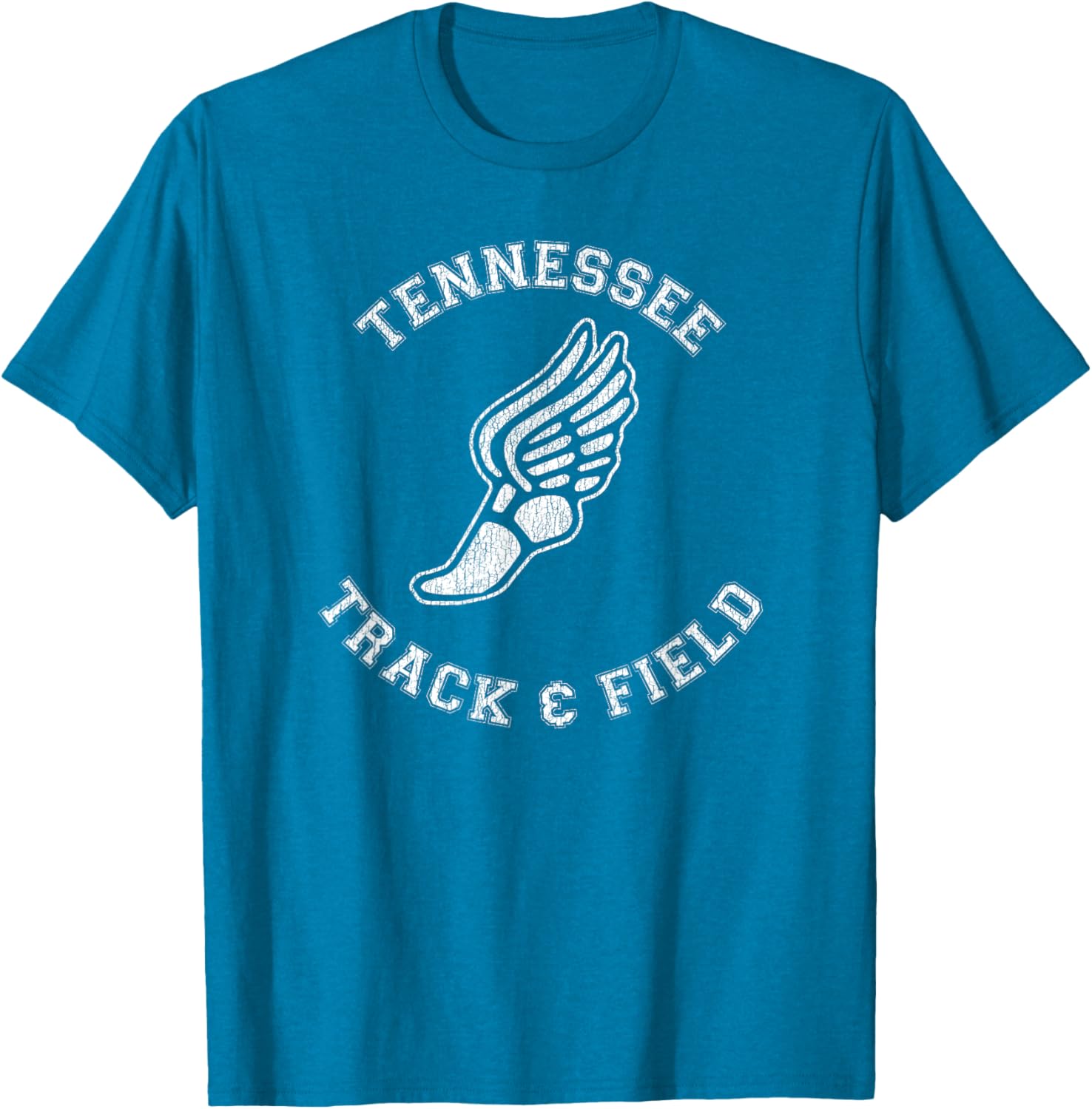 Tennessee Track and Field Retro Classic 80s Distressed T-Shirt - 14