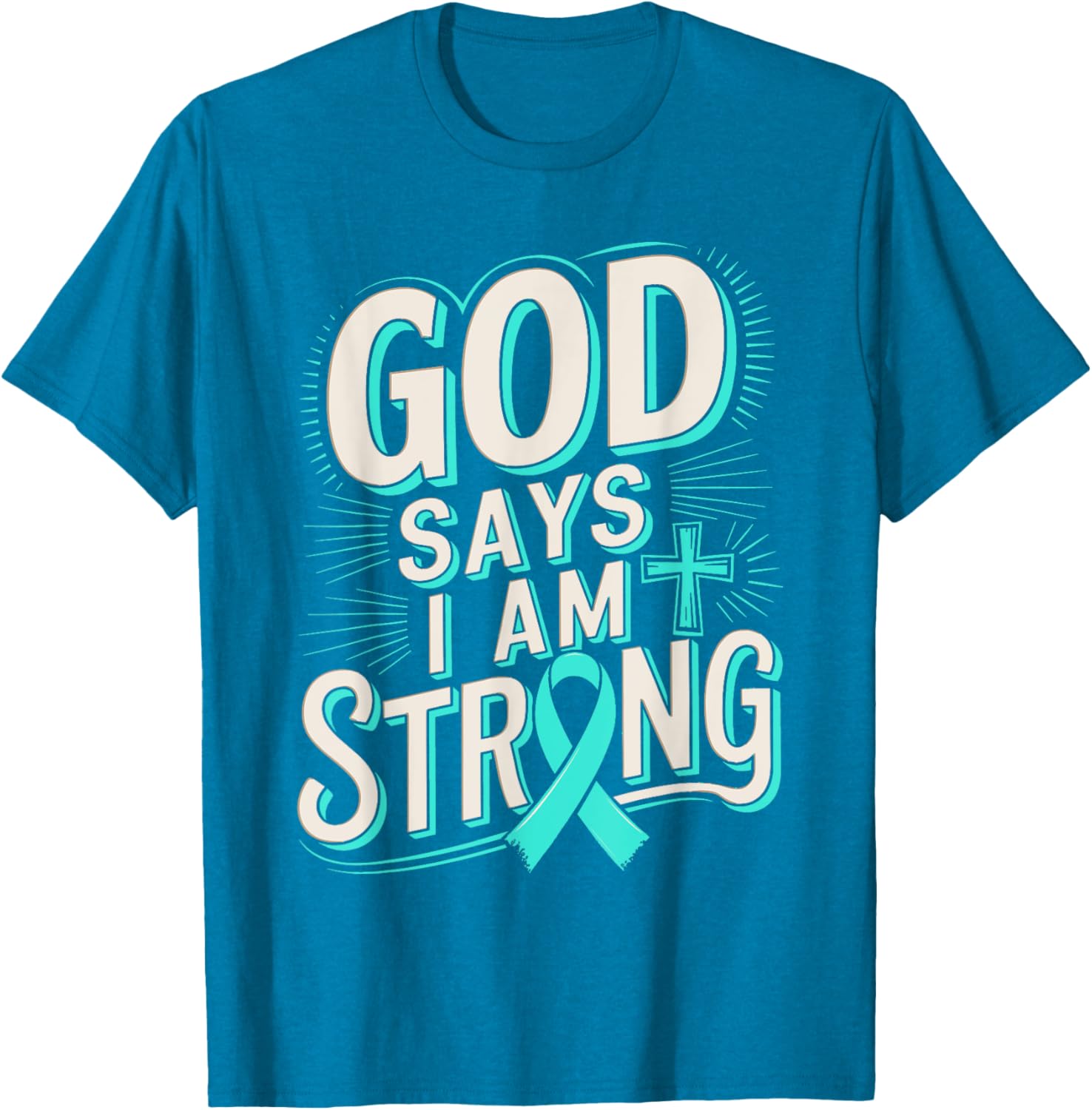 God Says I'm Strong Survivor Dysautonomia Awareness T-Shirt for Supporters - 7