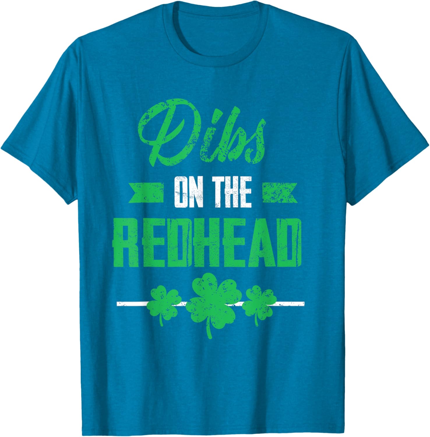 Dibs on the Redhead Shamrock Funny St Patricks Day T-Shirt for Laughs - 3