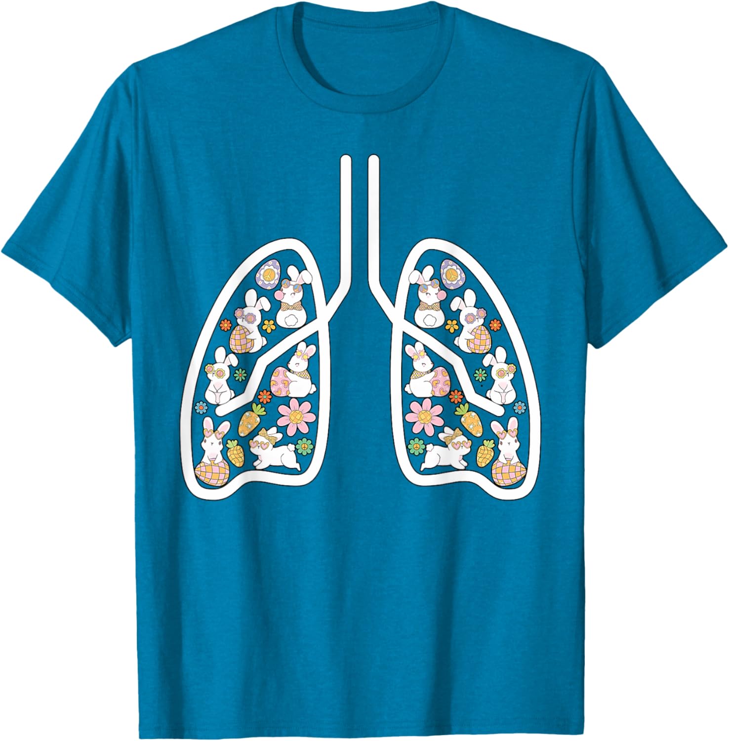 Respiratory Therapist Easter Lungs Nurse T-Shirt for Pulmonologists - 14