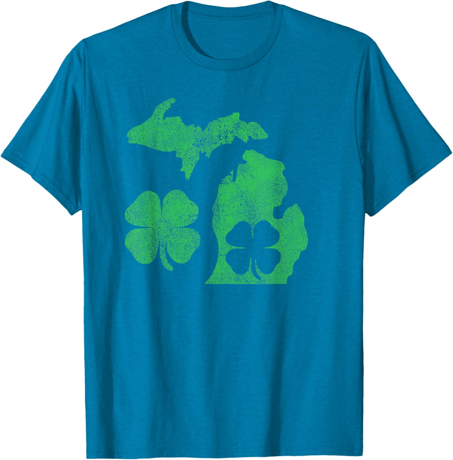 Michigan Shamrock St Patricks Day T-Shirt for Celebrating Irish Pride - 22