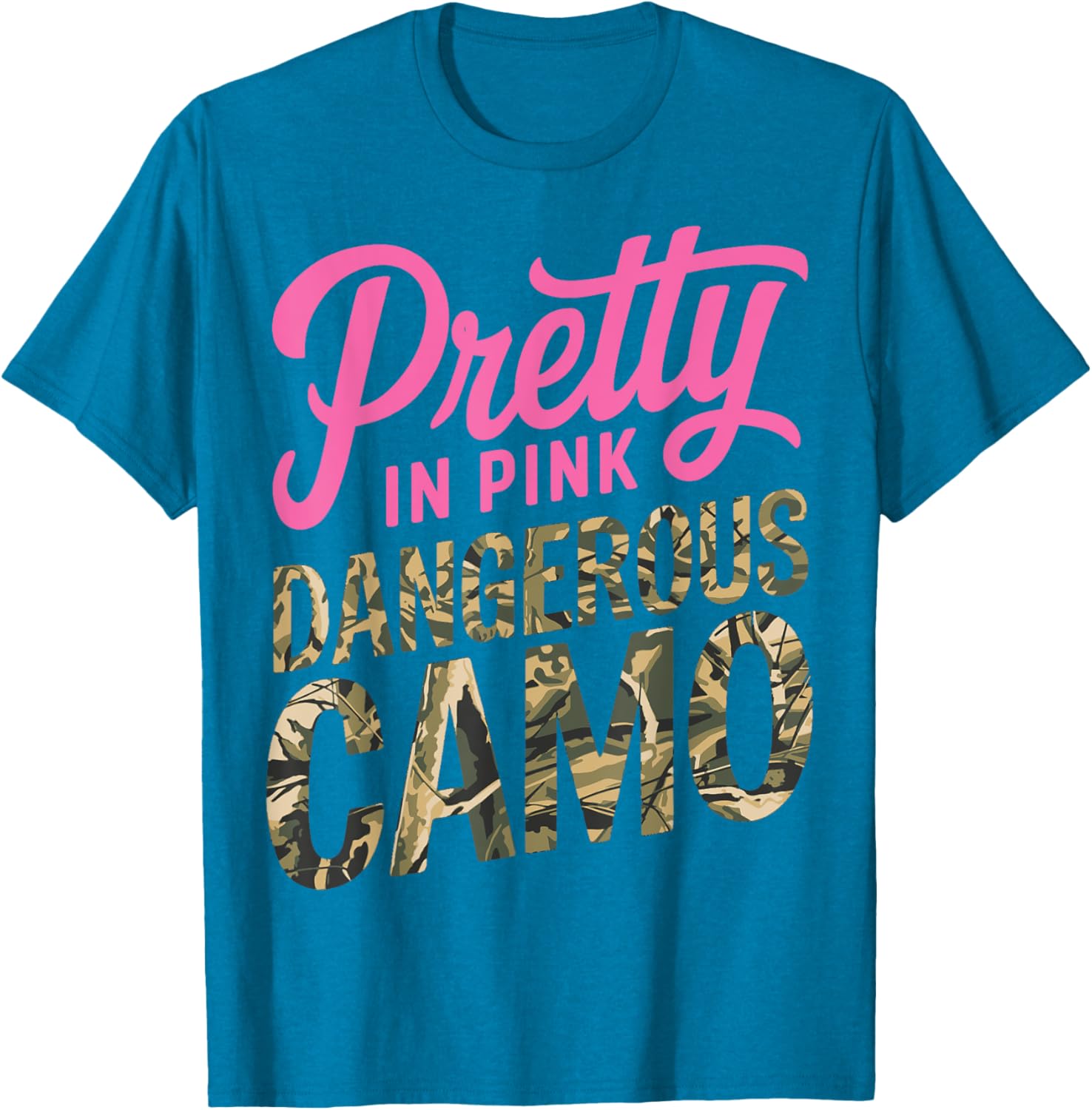 Pretty Pink Camo Hunting T-Shirt Perfect for Outdoor Lovers and Hobbyists - 3