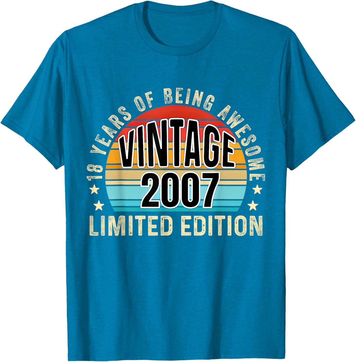 Vintage 2007 Limited Edition 18th Birthday T-Shirt for Celebrations - 1