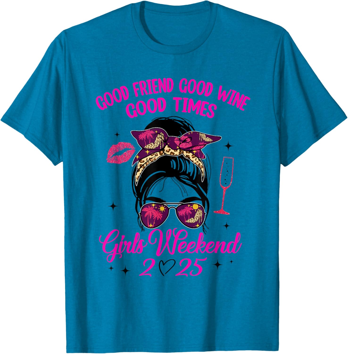 Girls Weekend 2025 Wine Vacay T-Shirt for Best Friends Trip Fun - 7