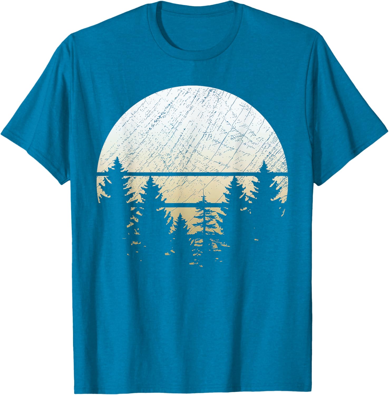 Retro Wildlife Trees Hiking T-Shirt for Nature Lovers and Adventurers - 1