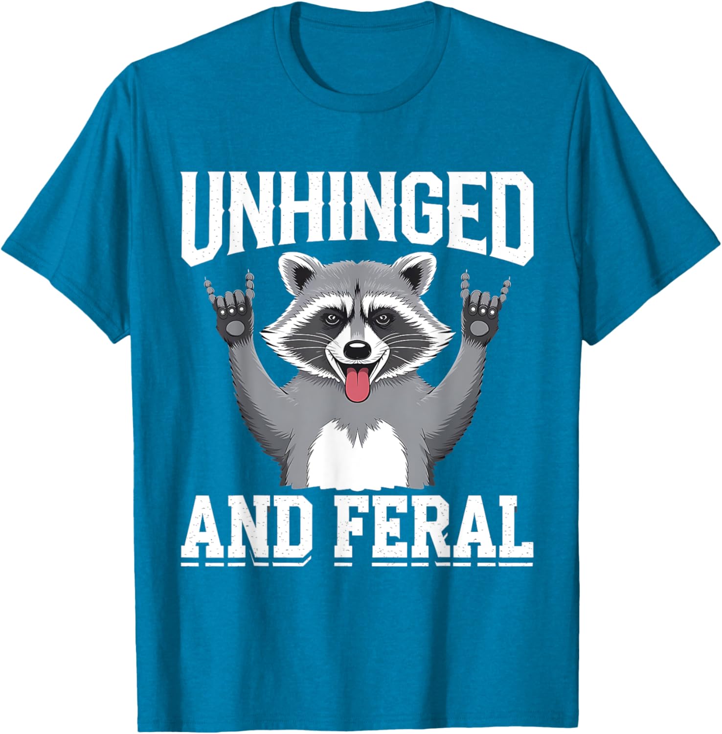 Feral Raccoon Retro Chaos Vibes T-Shirt for Fun and Stylish Outfits - 4