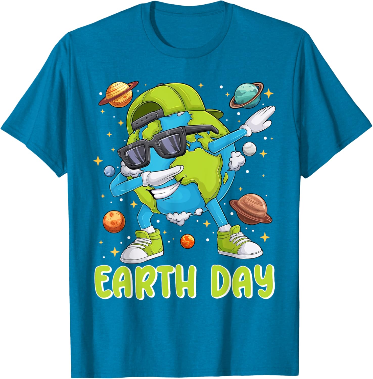 Cute Dabbing Earth Day 2025 T-Shirt for Kids and Toddlers - 18