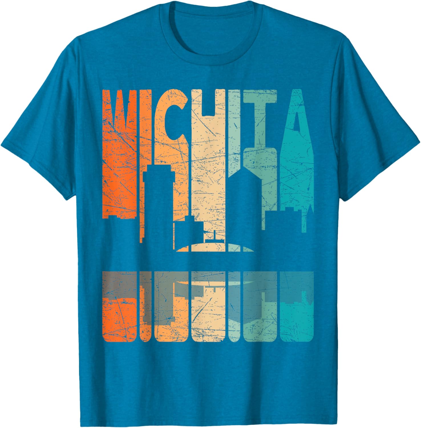 Wichita Vintage Retro T-Shirt Kansas Style for Comfortable Casual Wear - 10