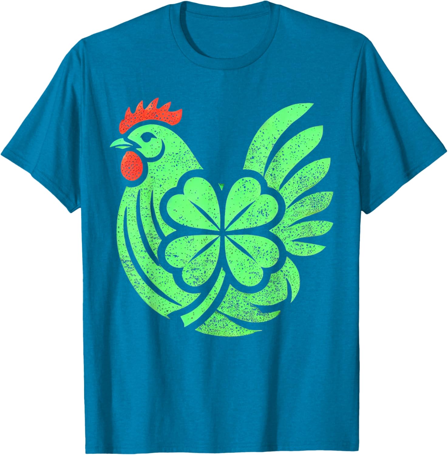 Cute Chicken Hen Shamrock St. Patrick's Day T-Shirt for Festive Fun - 19