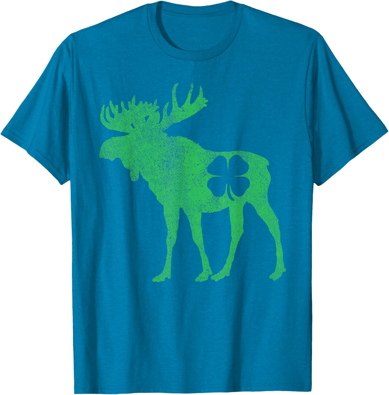 Funny Moose Shamrock St Patricks Day T-Shirt for Irish Celebration - 3