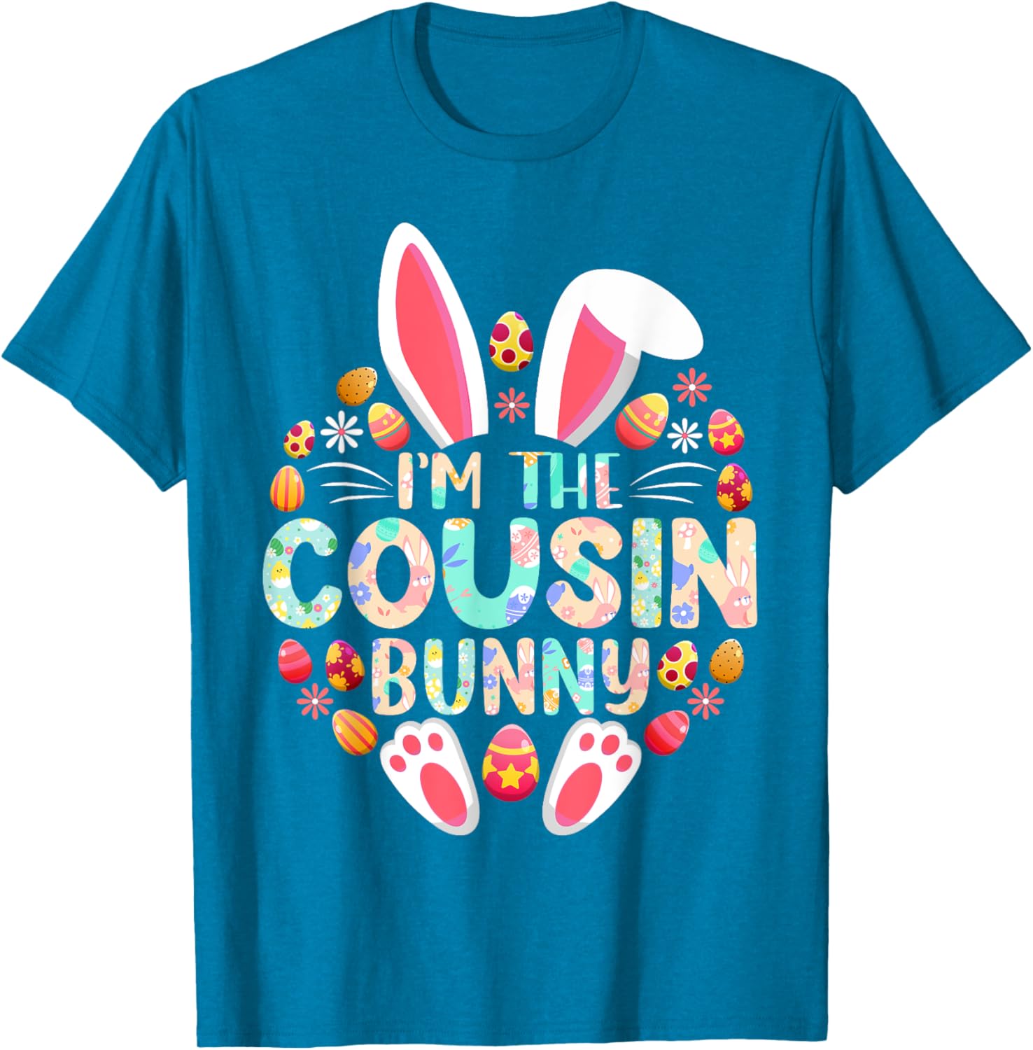 Funny Easter Bunny Family Matching T-Shirt for Cousins and Kids - 17