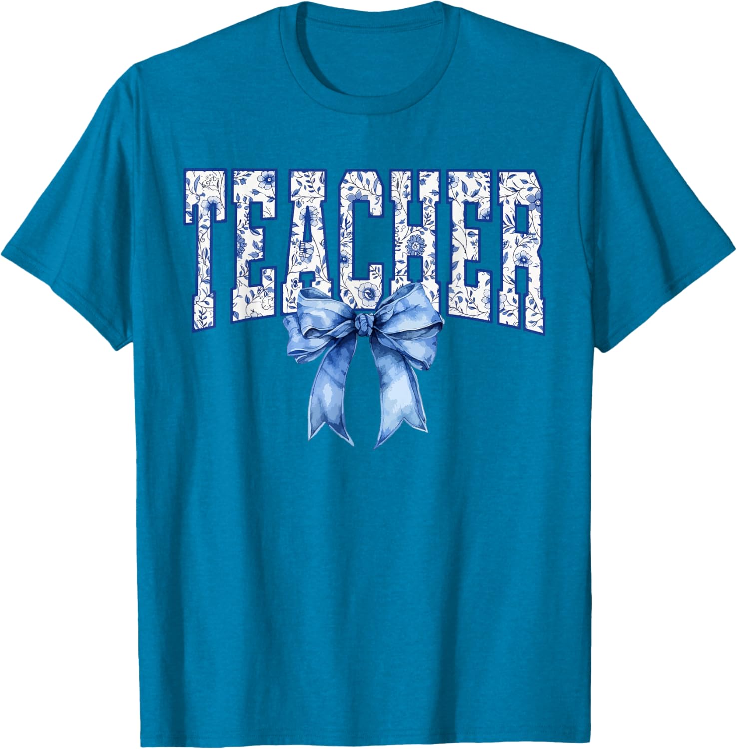 Coquette Bow Teacher Appreciation T-Shirt for Teacher Day Celebrations - 24