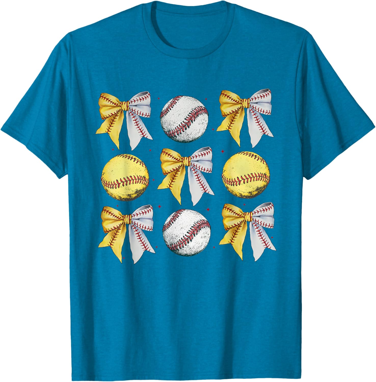 Coquette Bow Baseball Softball Game Day Mom T-Shirt for Women - 16