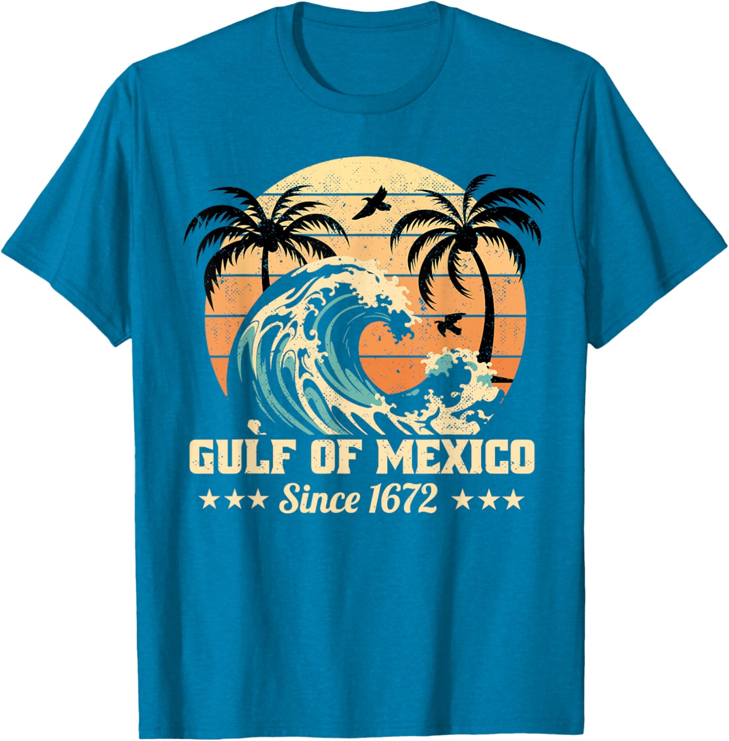 Vintage Gulf of Mexico T-Shirt Since 1672 Stylish and Unique Apparel - 2