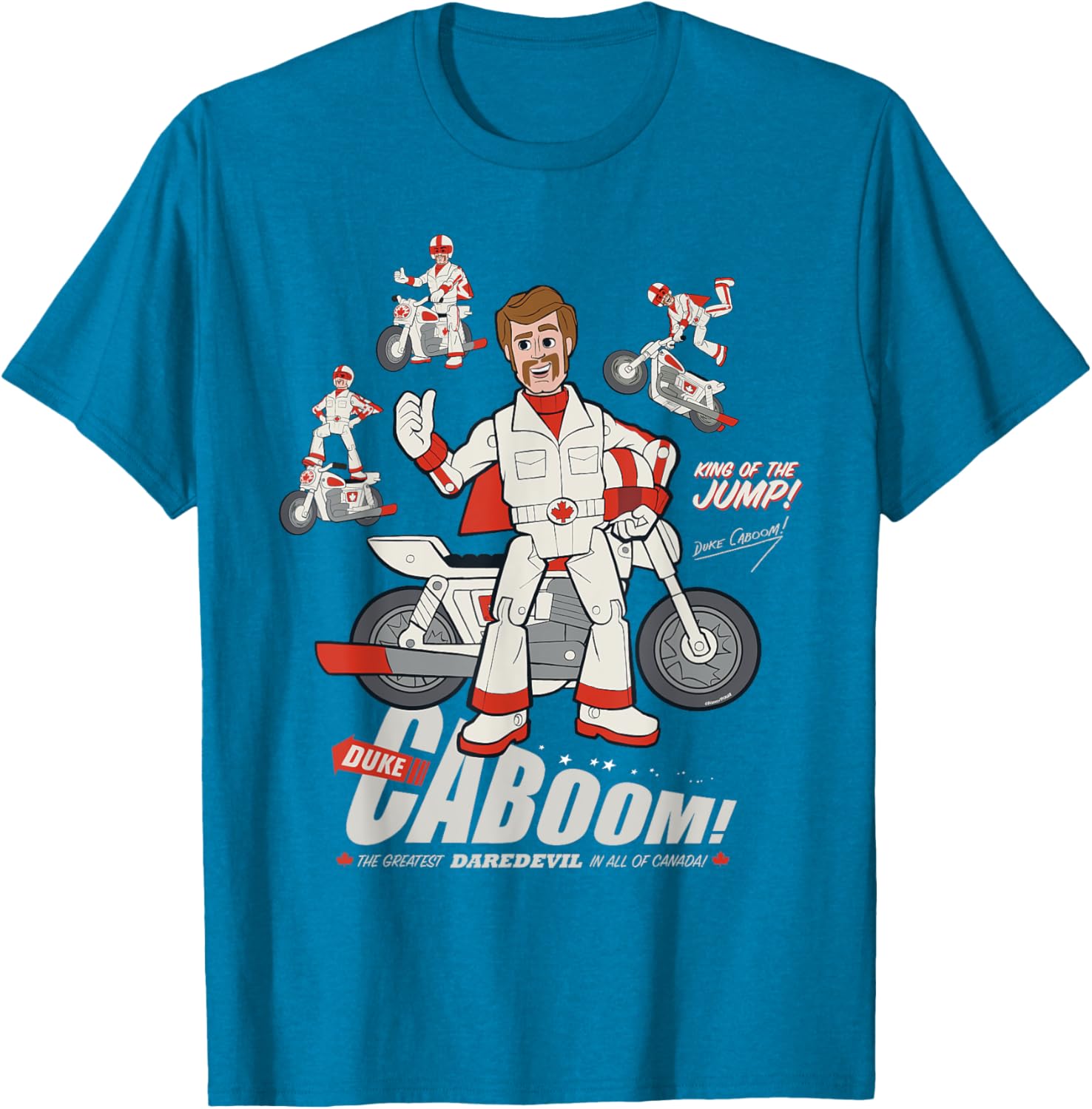 Disney Pixar Toy Story Duke Caboom Stuntman Fun Graphic T-Shirt - 14