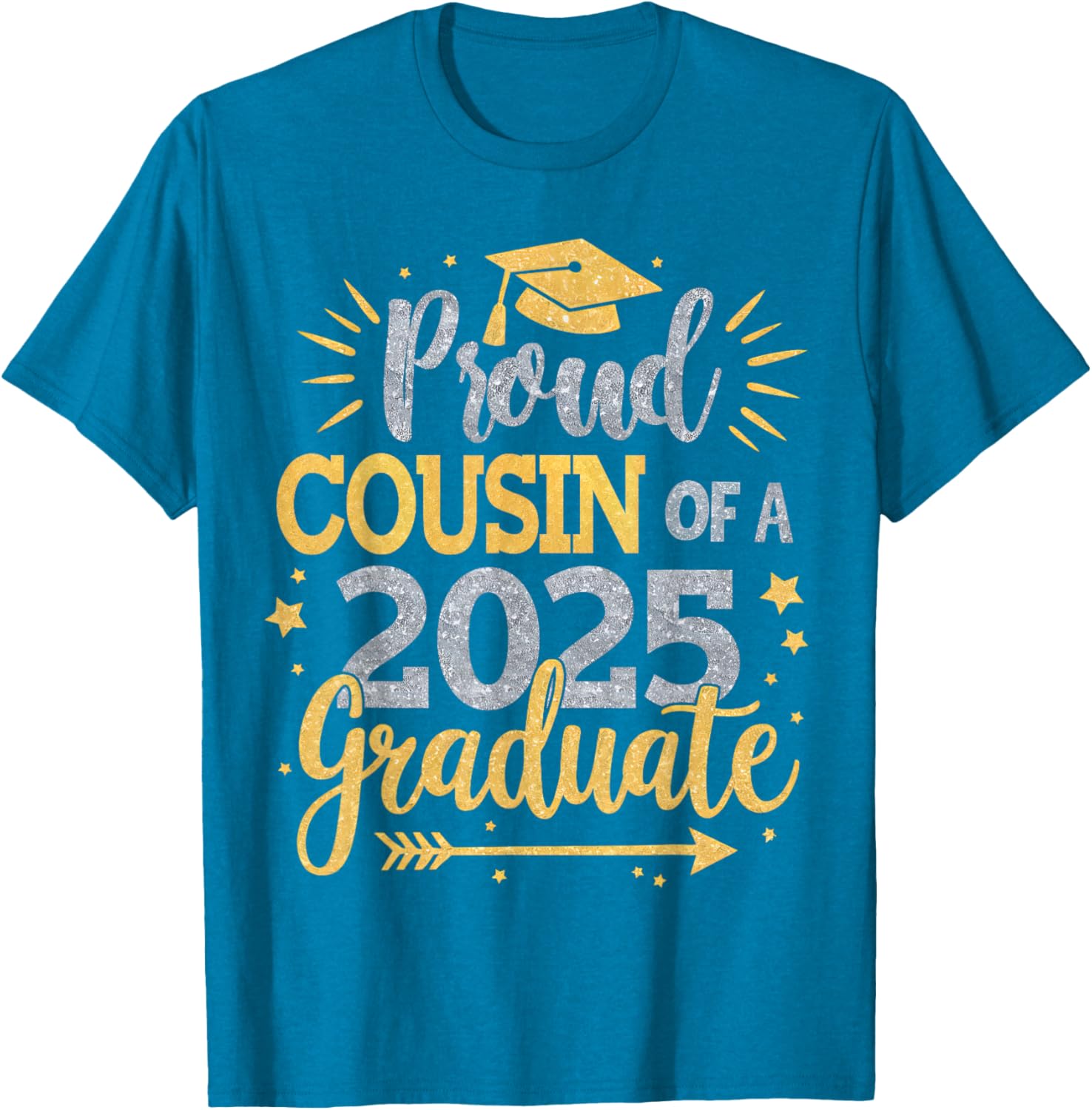 Proud Cousin of Class of 2025 Graduate T-Shirt for Seniors - 23
