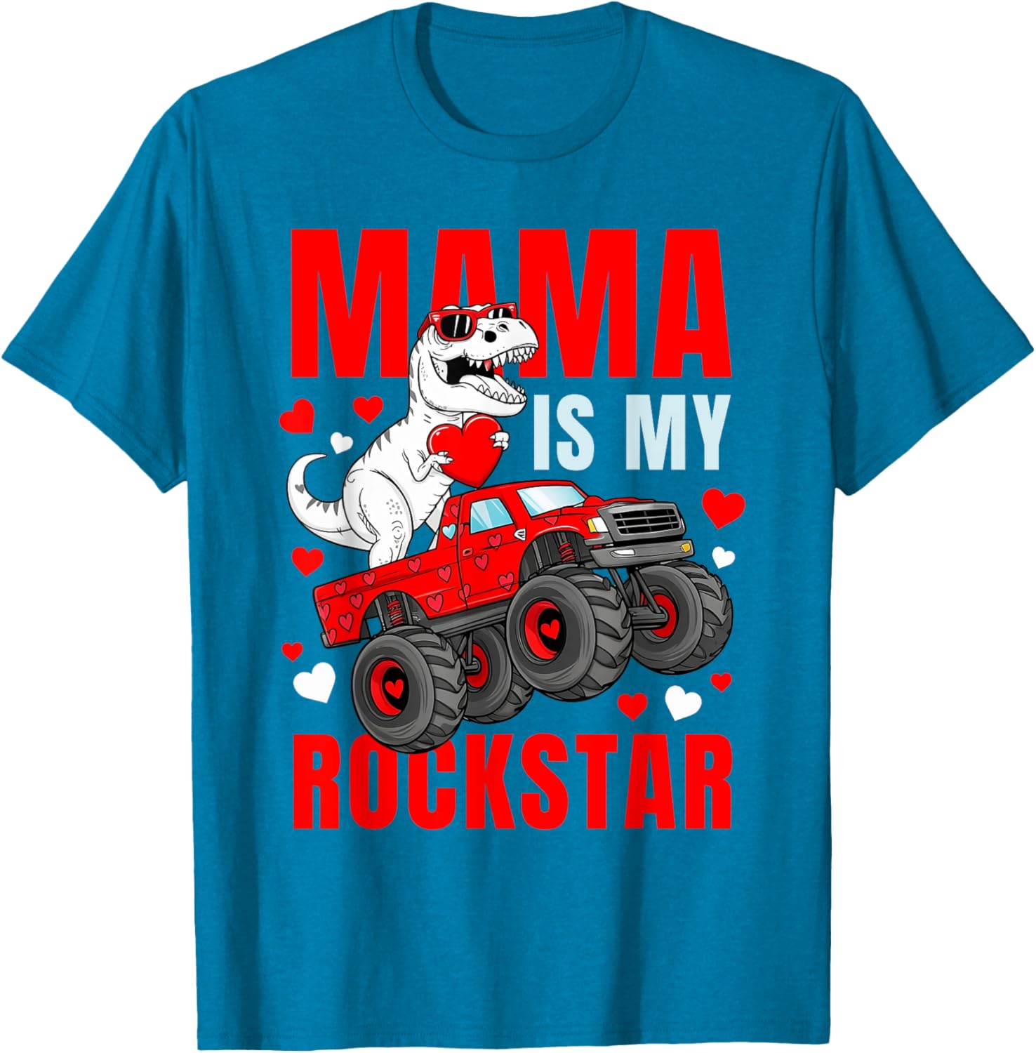 Mama Is My Rockstar Dinosaur T-Shirt Cute Love Mom Apparel - 22