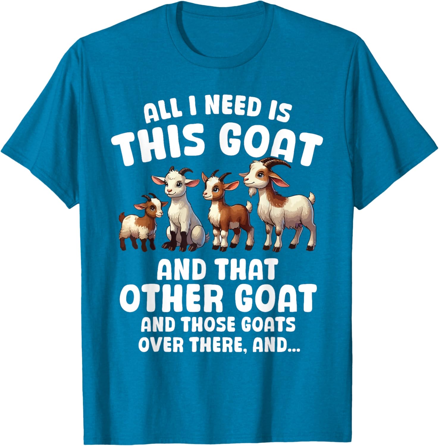 Funny Goat Lover T-Shirt All I Need Is This Cute Farmer Design - 10