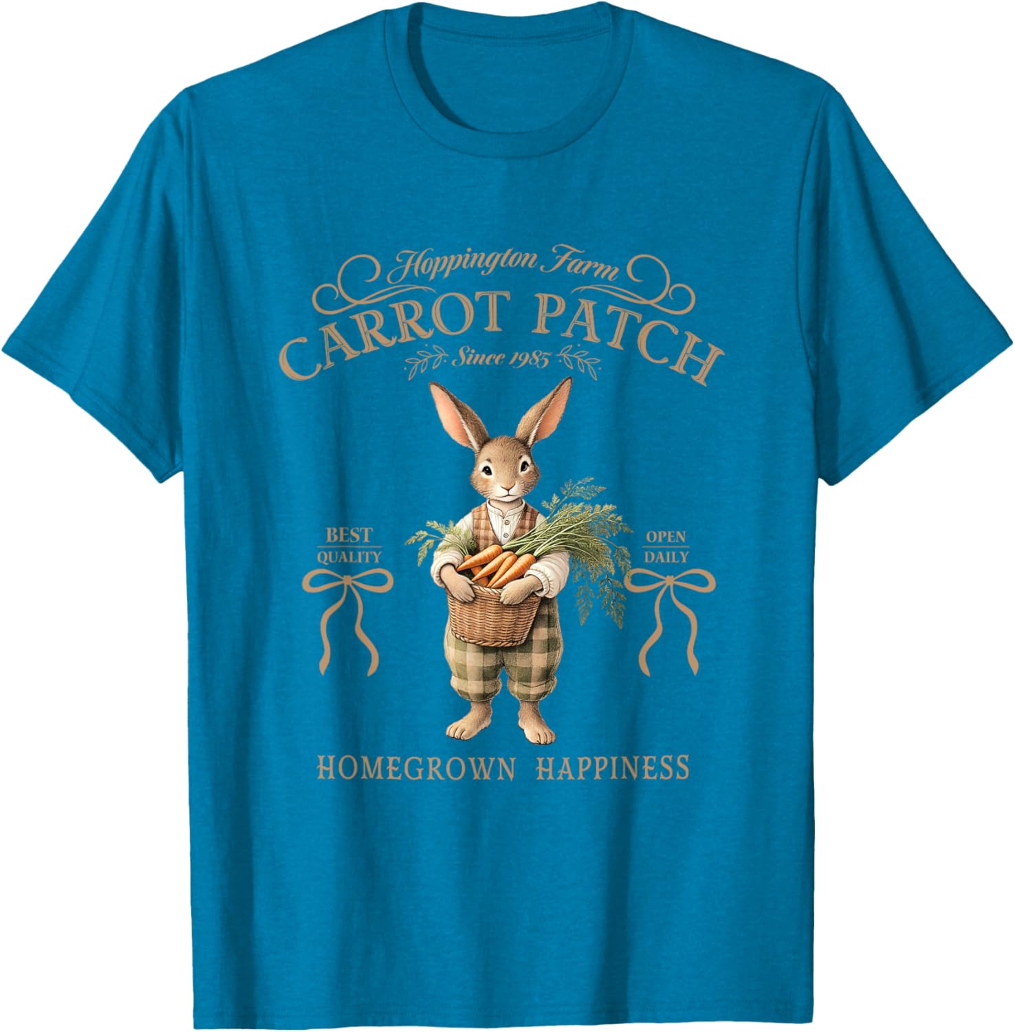 Hoppington Farm Carrot Patch Happy T-Shirt for Garden Lovers - 13