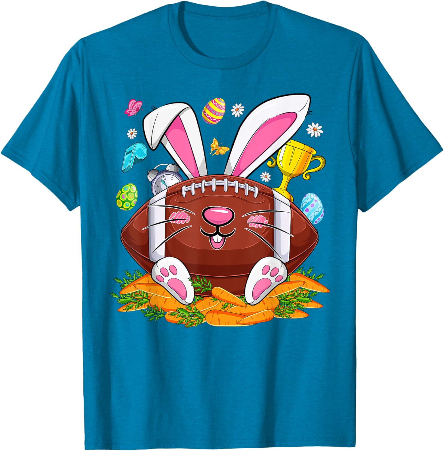 Funny Bunny Face Eggs T-Shirt for Men and Boys - Happy Easter Day Apparel - 26