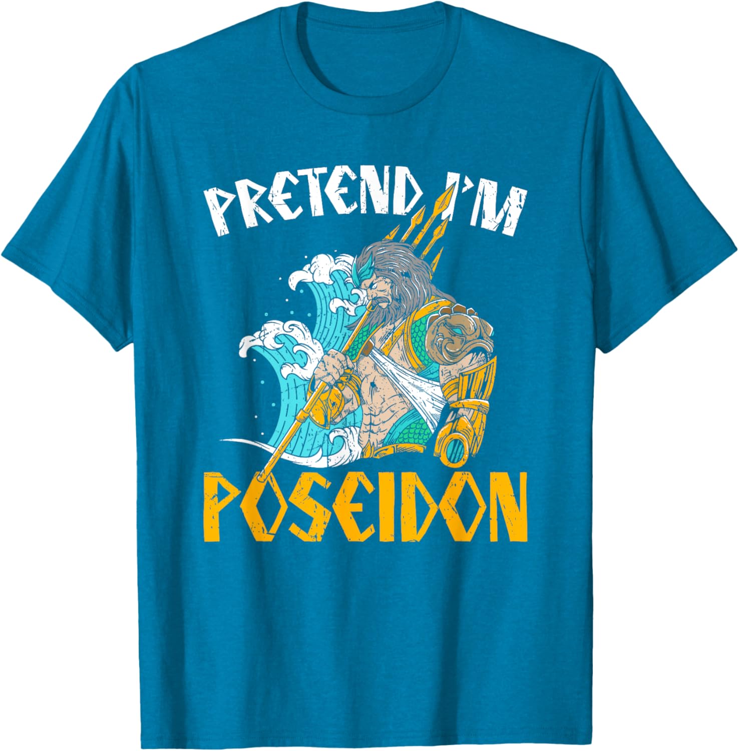 Pretend I'm Poseidon T-Shirt, Ancient Greek Mythology Apparel for Fans - 5