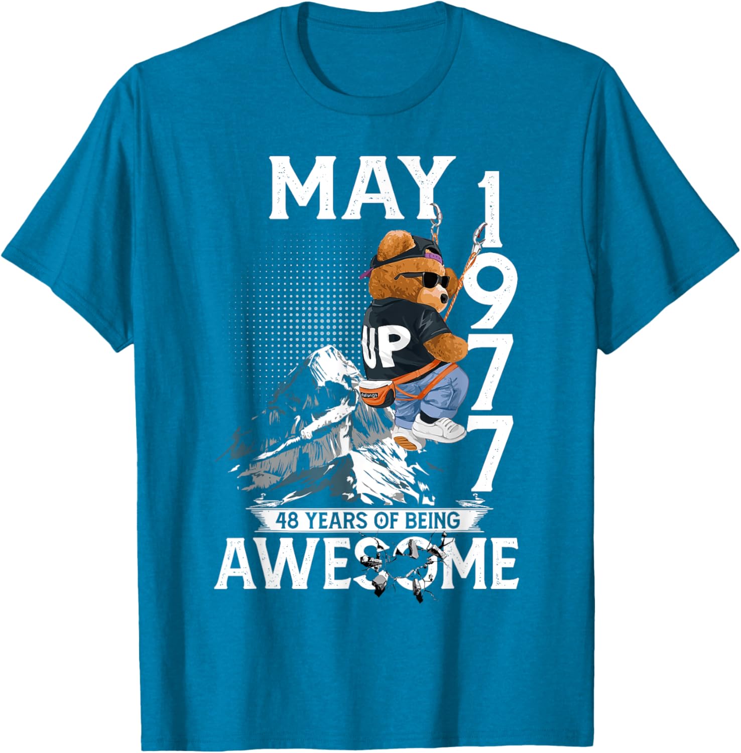 48th Birthday Bear Legends May 1977 T-Shirt for Men 48 Years Old - 28