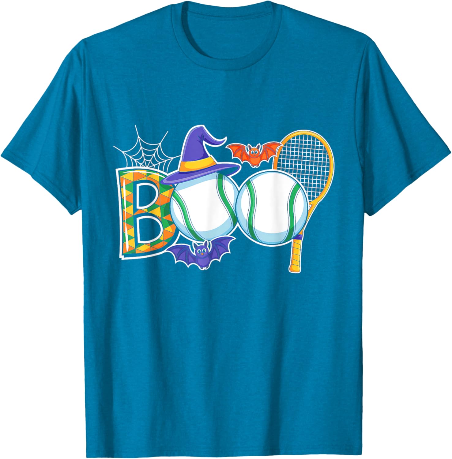 Creepy Pumpkin Tennis Lover T-Shirt for Halloween Fun and Sports Spirit - 1