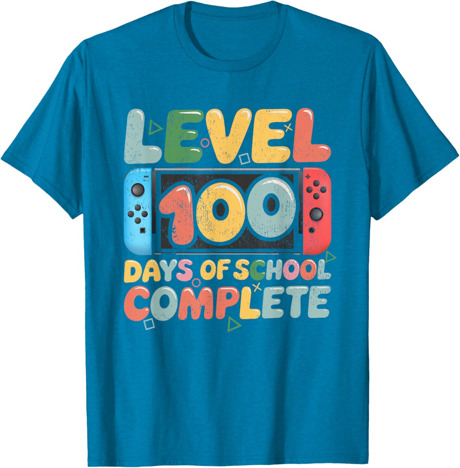 Level 100 Days of School Complete Video Game Kids T-Shirt for Fun Learning - 16