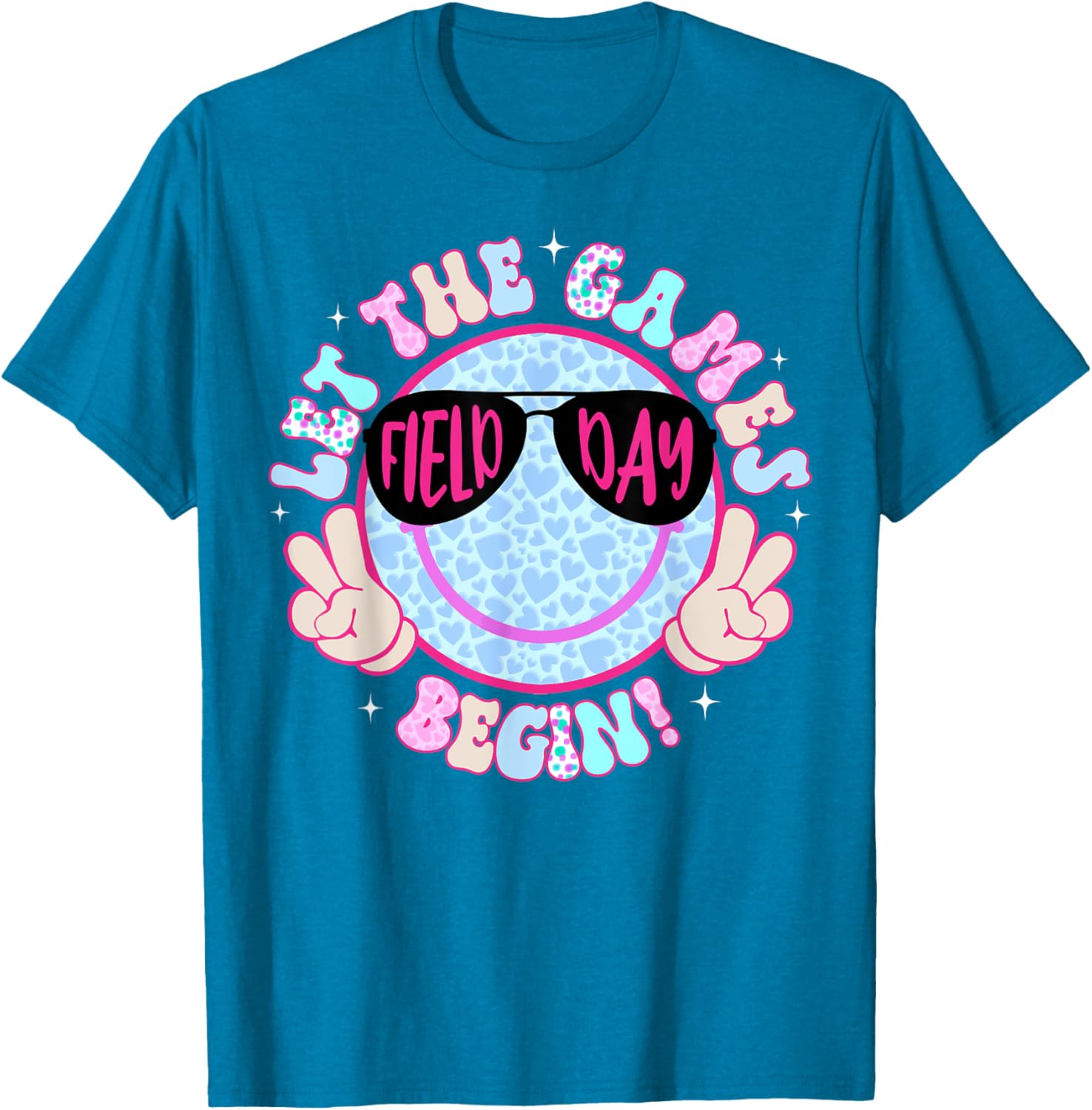 Field Day 2025 Smile Face T-Shirt for Men, Women, and Kids - Fun Apparel - 16