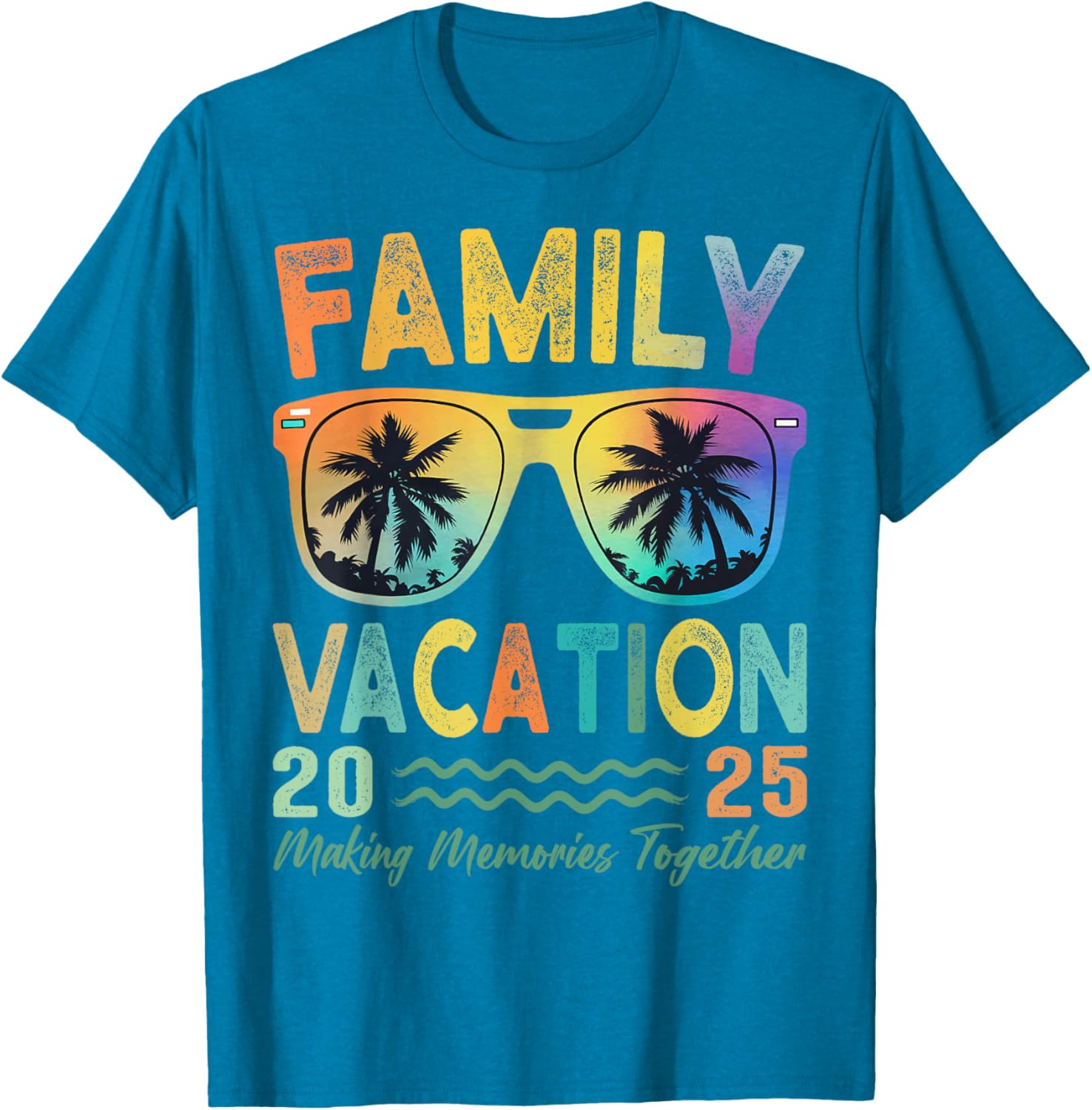 Family Vacation 2025 Memories Family Reunion T-Shirt for All Ages - 18