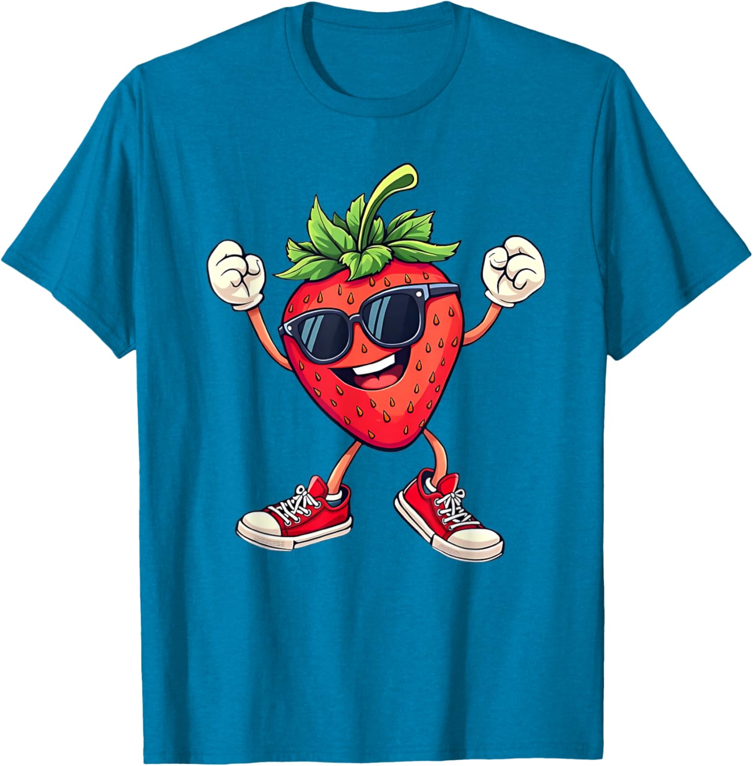 Fun Partying Strawberry Costume T-Shirt for Kids Boys and Girls - 22