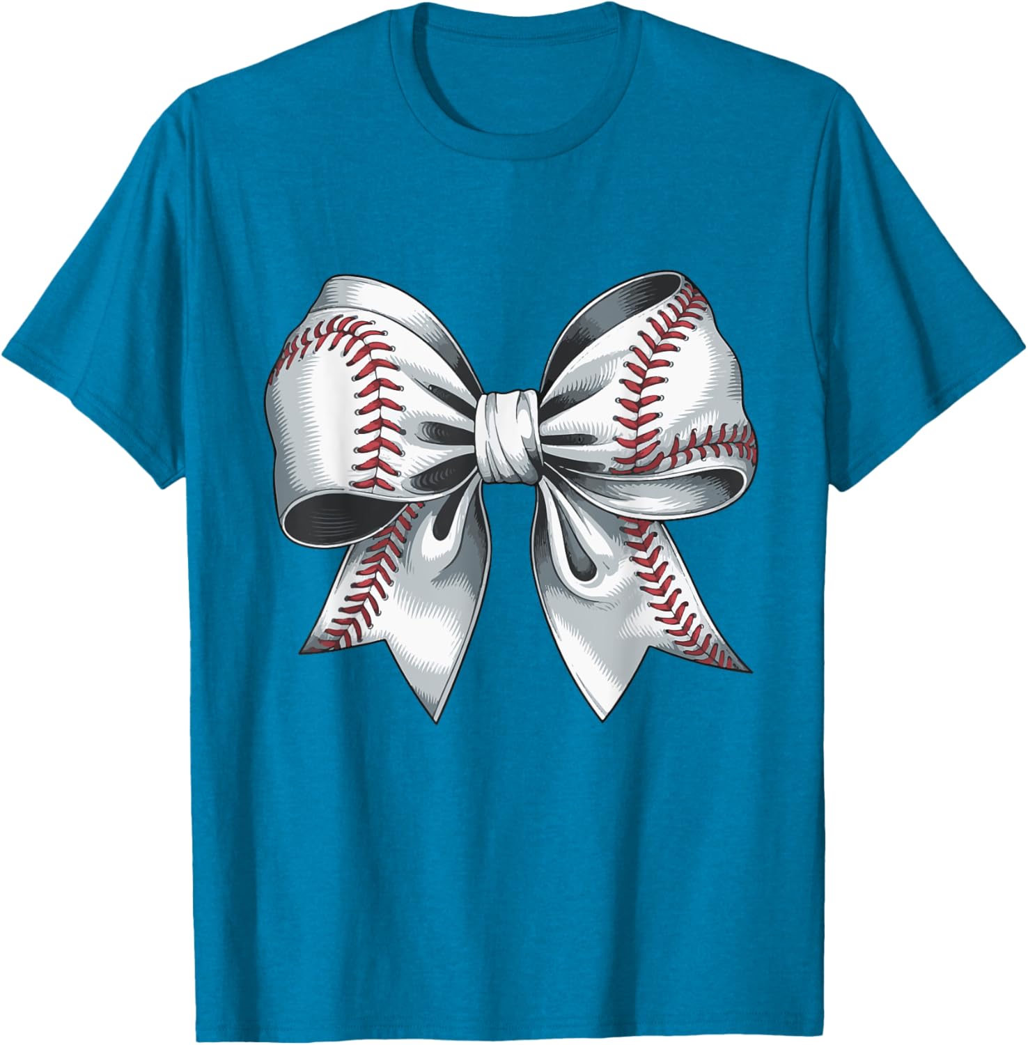 Cute Baseball Bow T-Shirt for Moms - Perfect Gift for Baseball Moms - 18