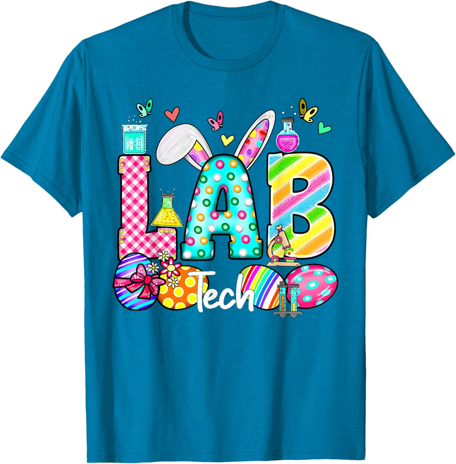 Easter Lab Tech Bunny T-Shirt for Scientists and Teachers - Fun Gift Idea - 19
