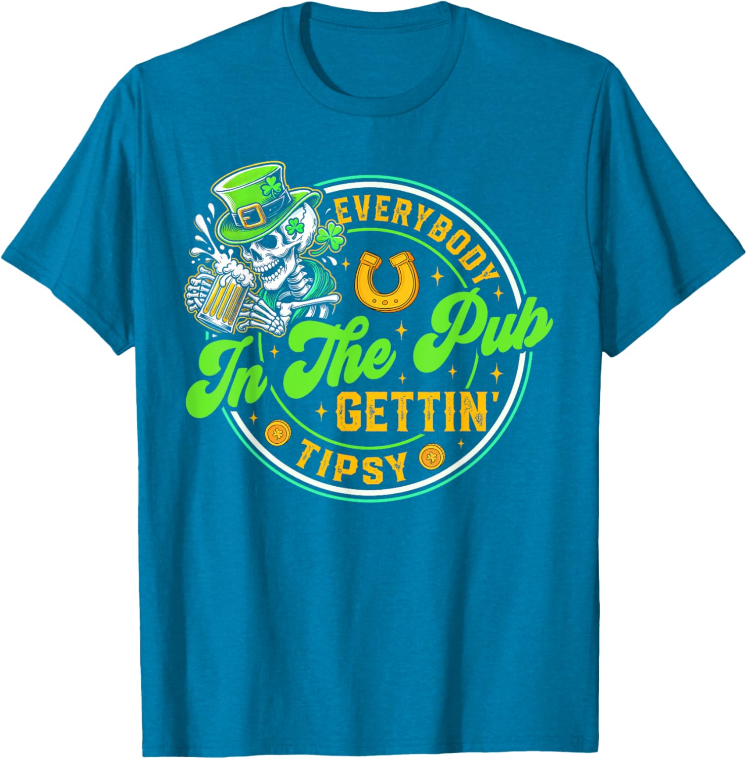 Tipsy in the Pub St Patricks Day T-Shirt for Men and Women - 11