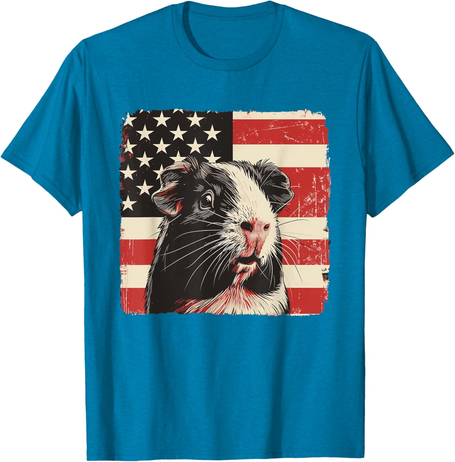 Patriotic Guinea Pig 4th of July T-Shirt for Boys and Kids - 23