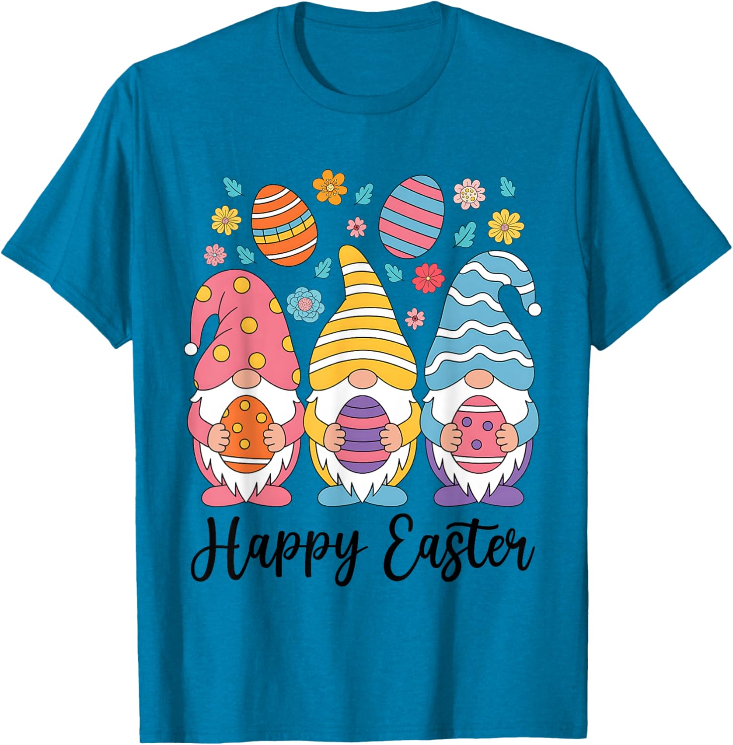 Happy Easter Gnomes T-Shirt for Women Girls Kids Perfect for Egg Hunts - 7