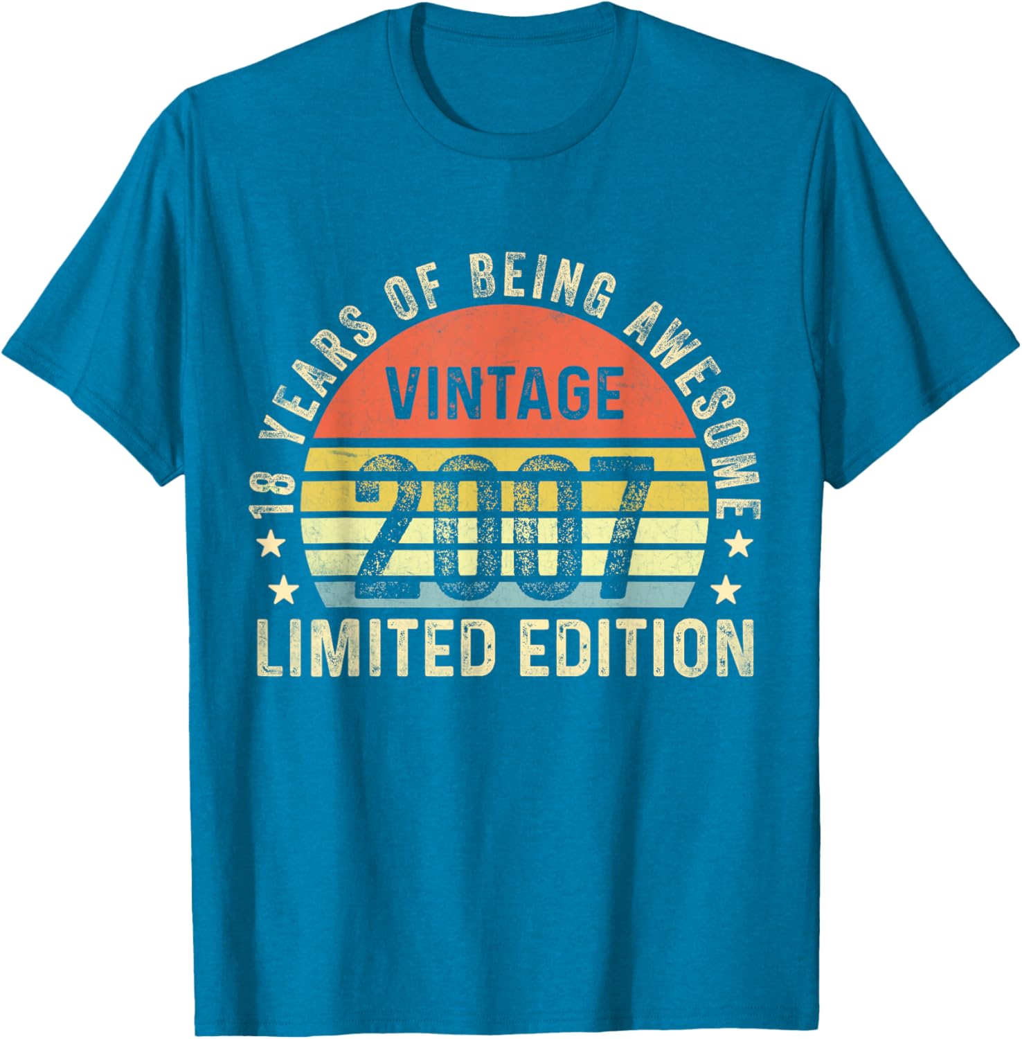 Vintage 2007 Limited Edition 18th Birthday T-Shirt Cool Gift Idea - 9