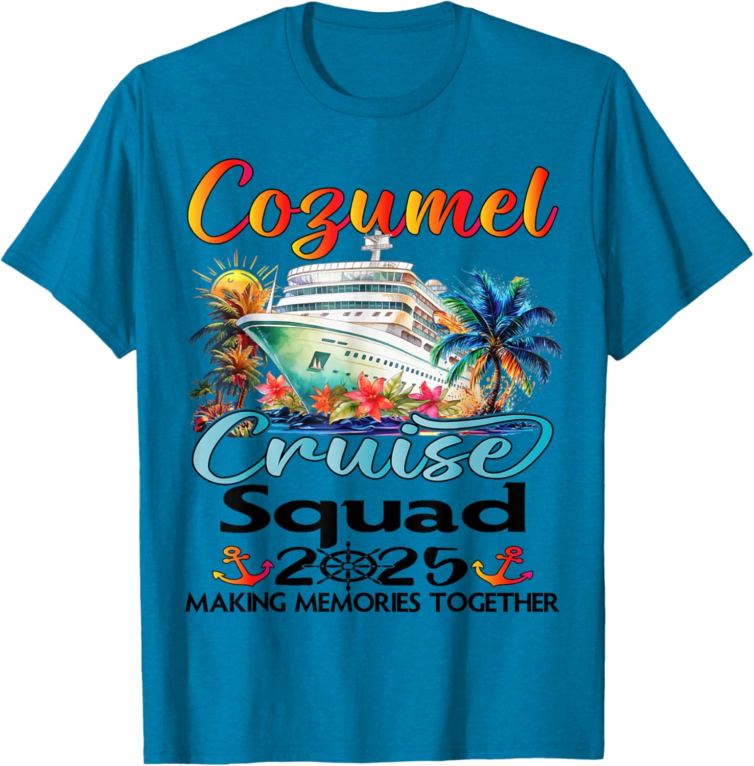 Cozumel Cruise Squad 2025 Family T-Shirt for Fun Group Adventures - 15