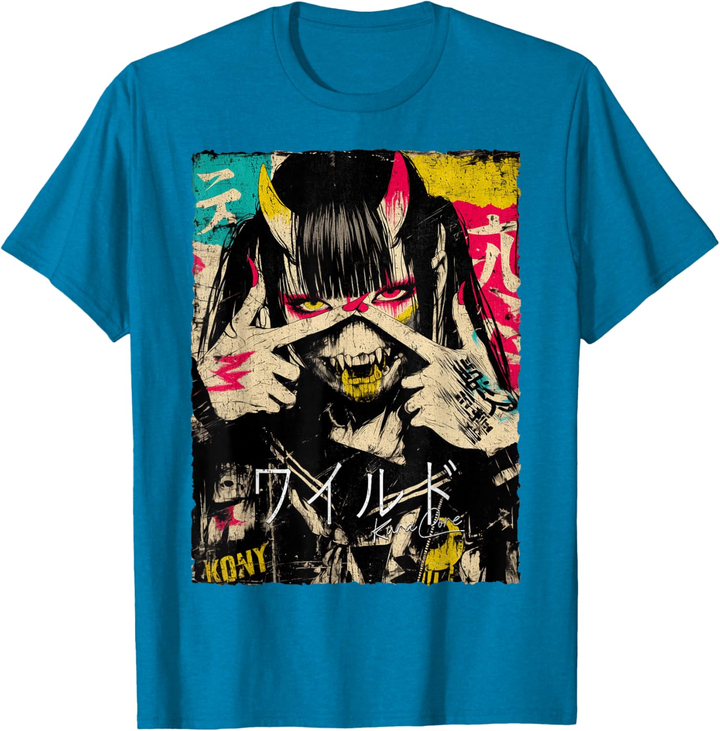 Japanese Cyberpunk Y2K Retro Techwear Anime T-Shirt for Street Style - 6