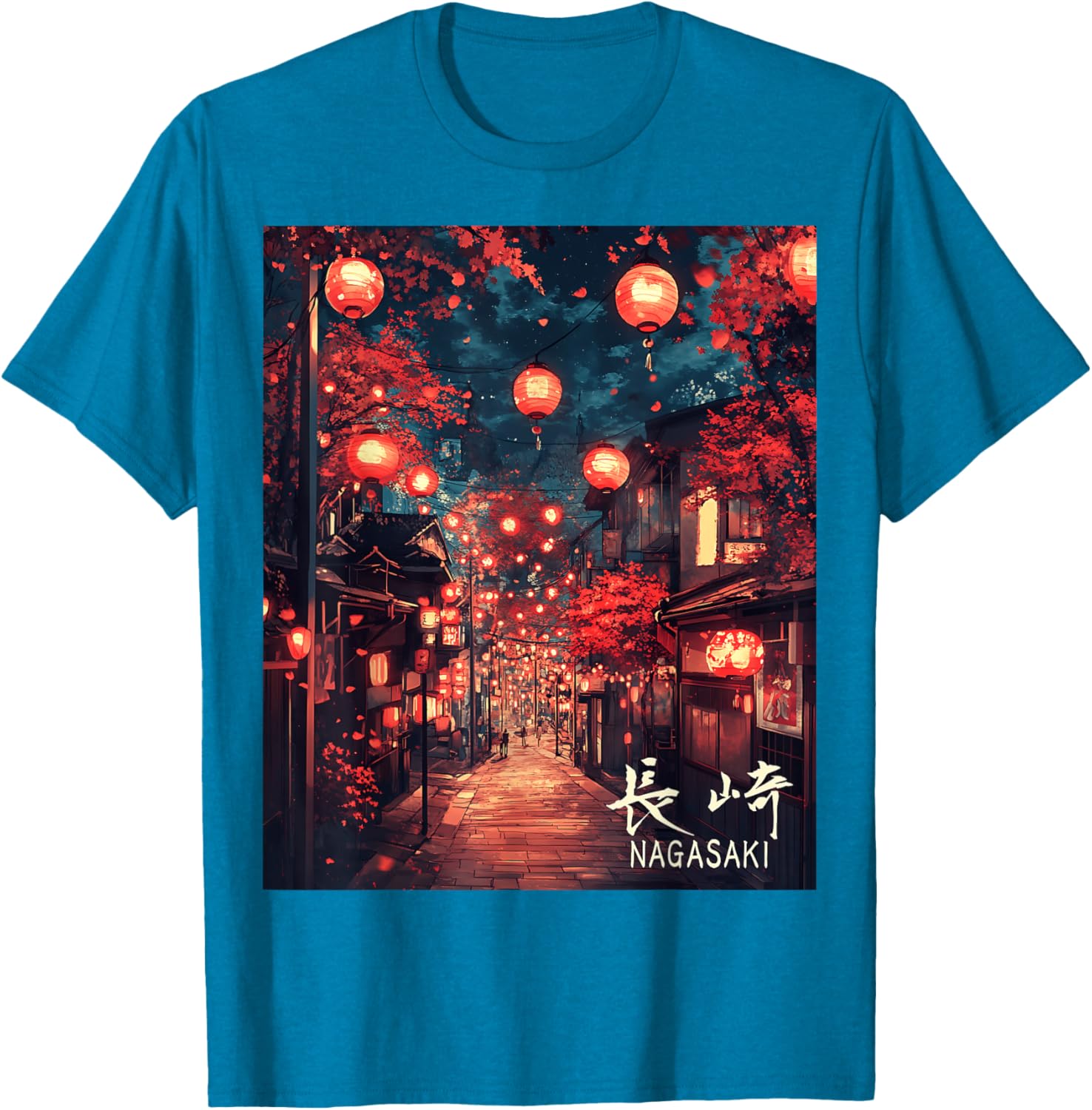 Japan Village Nagasaki Lantern Festival Streetwear T-Shirt for Unique Style - 7