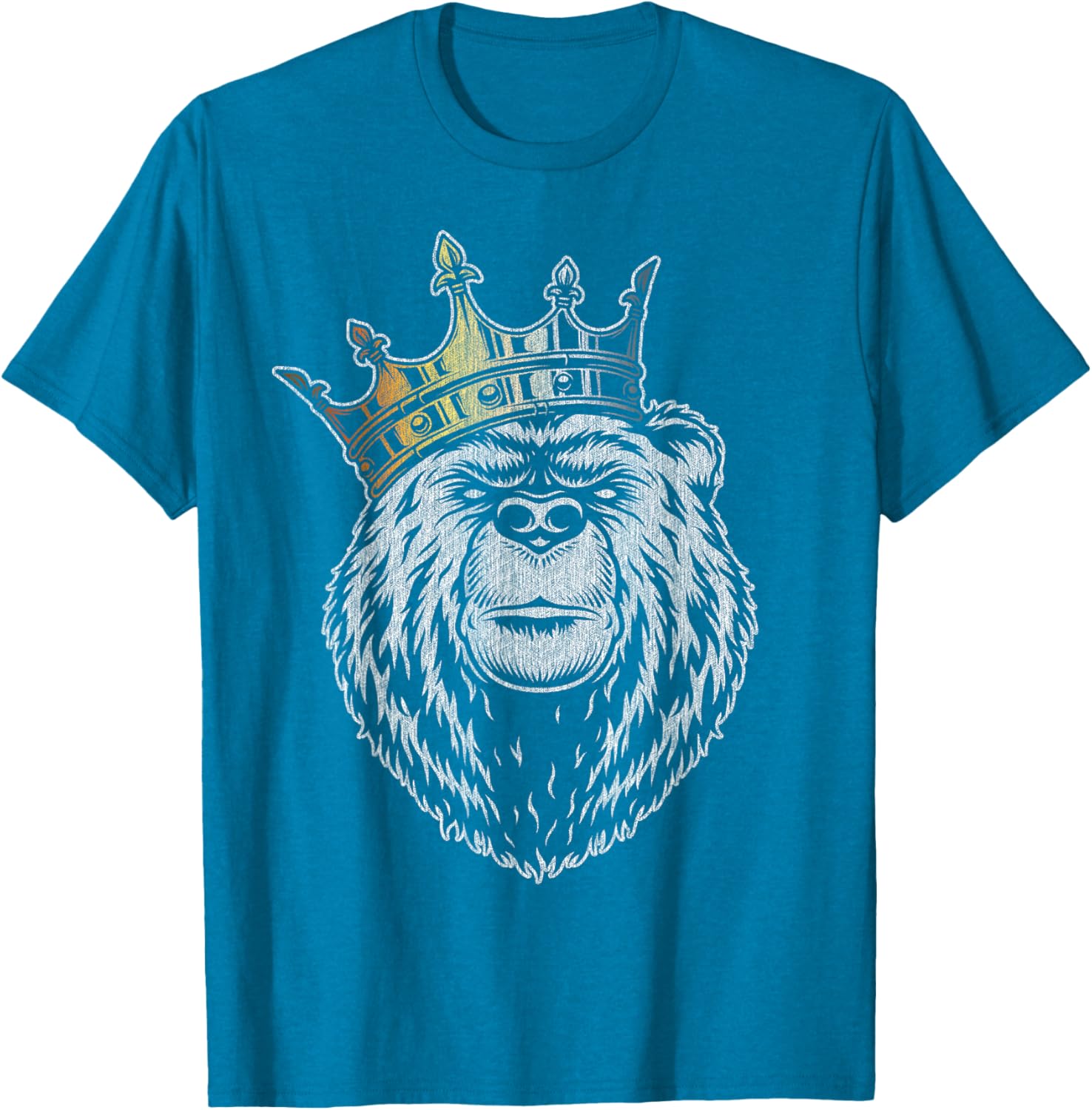 Bear Pride Majestic Crown T-Shirt in Bear Flag Colors for Everyone - 7