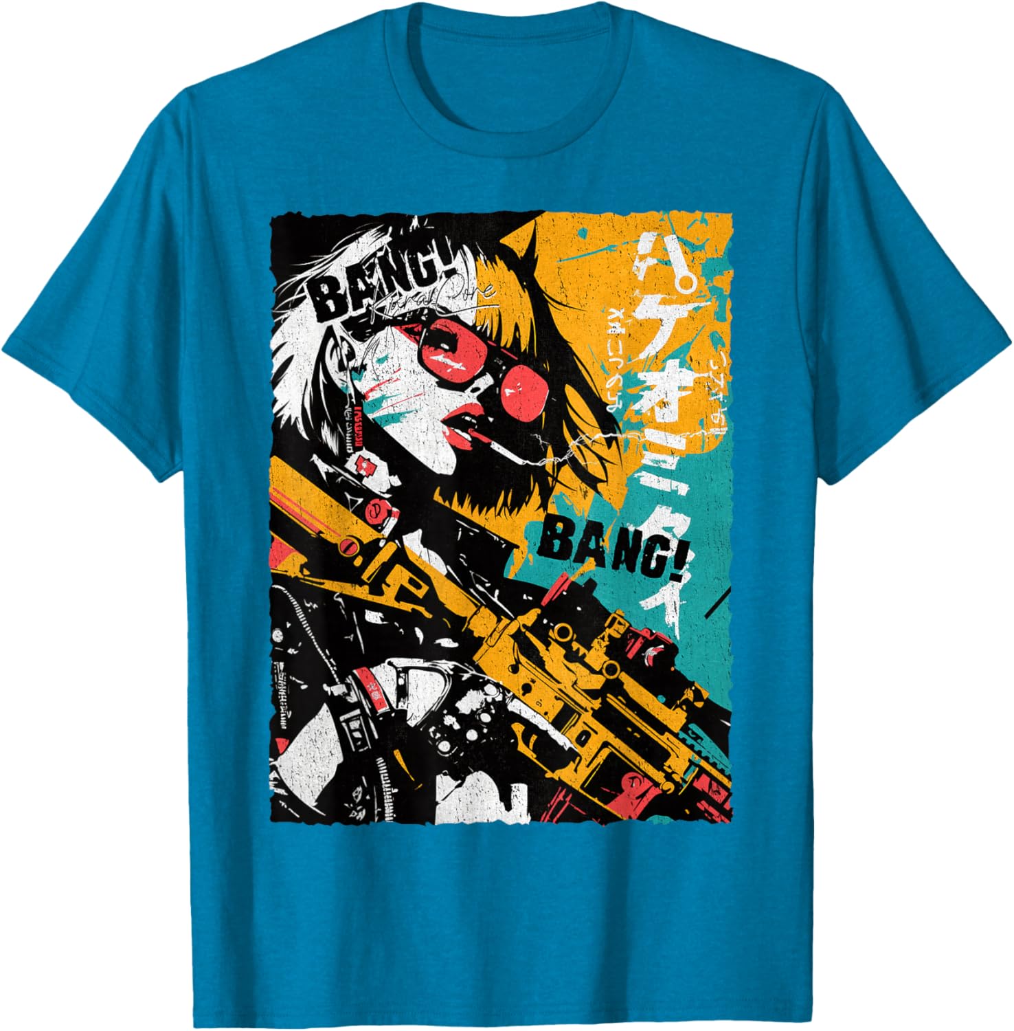 Trendy Japanese Cyberpunk Y2K Retro Techwear Manga T-Shirt for Fans - 16