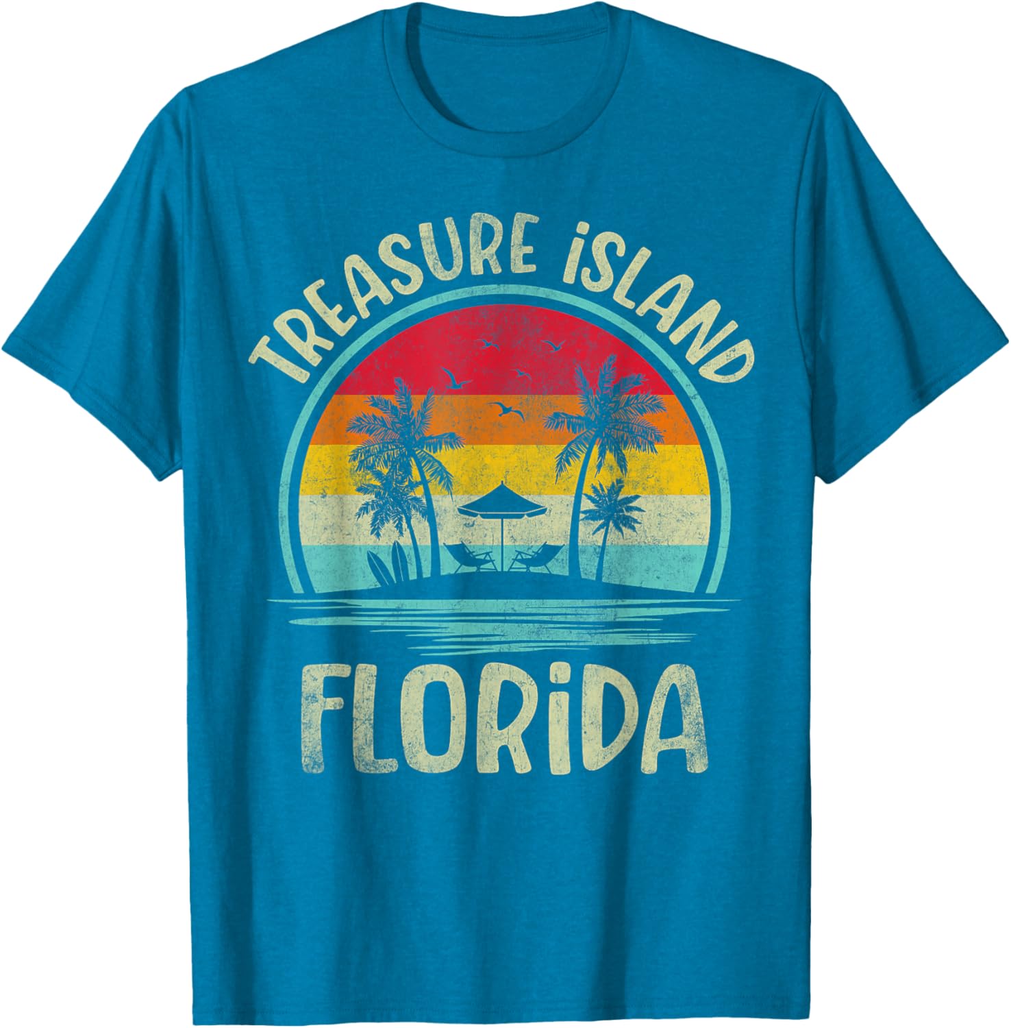 Treasure Island Florida Family Vacation Palm Tree T-Shirt for Summer Fun - 8