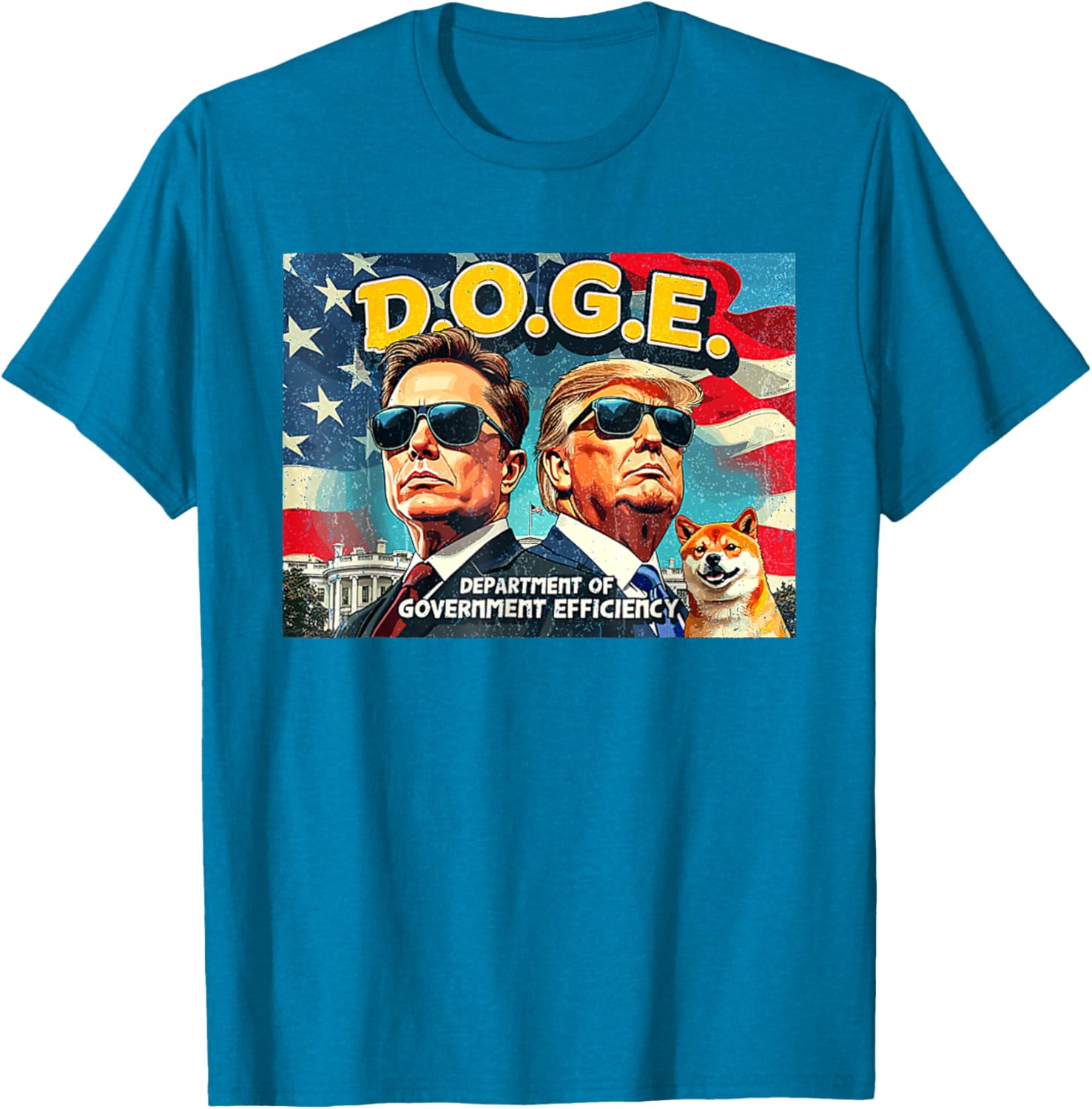 DOGE Department of Government Efficiency Trump 47th Anniversary T-Shirt - 18