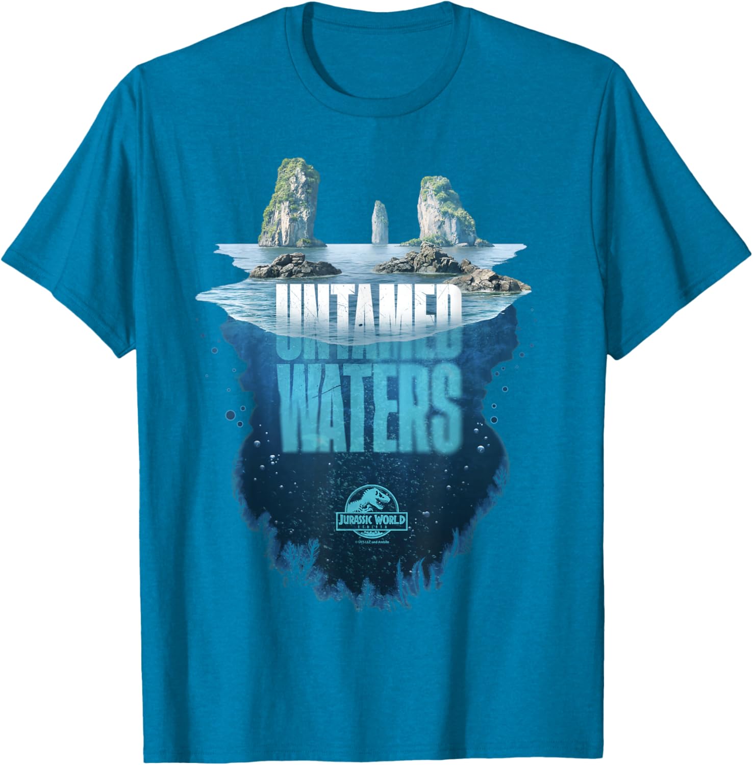 Jurassic World Rebirth Untamed Waters Island T-Shirt for Dino Fans - 29