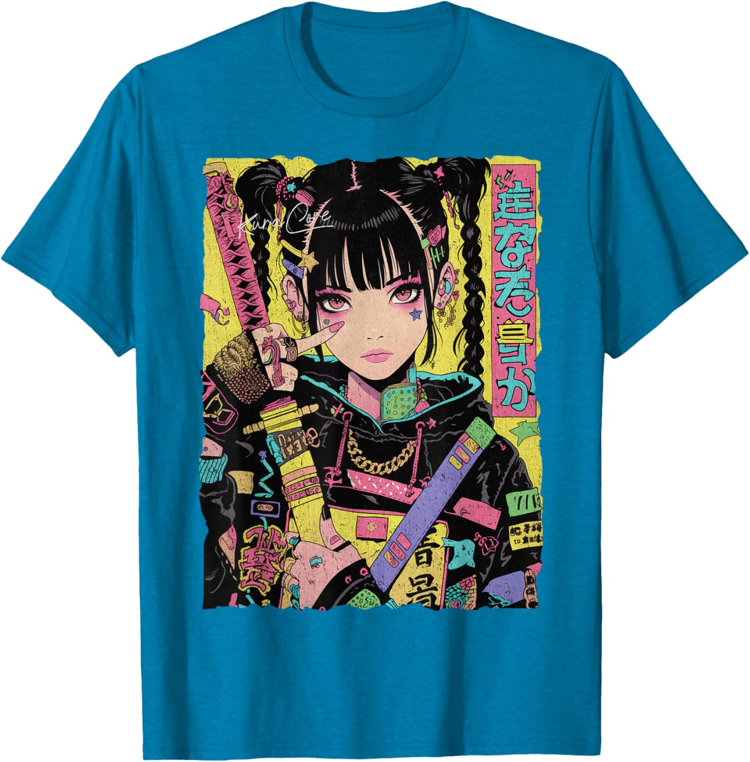 Trendy Japanese Cyberpunk Y2K Techwear Anime T-Shirt for Fashion Lovers - 1