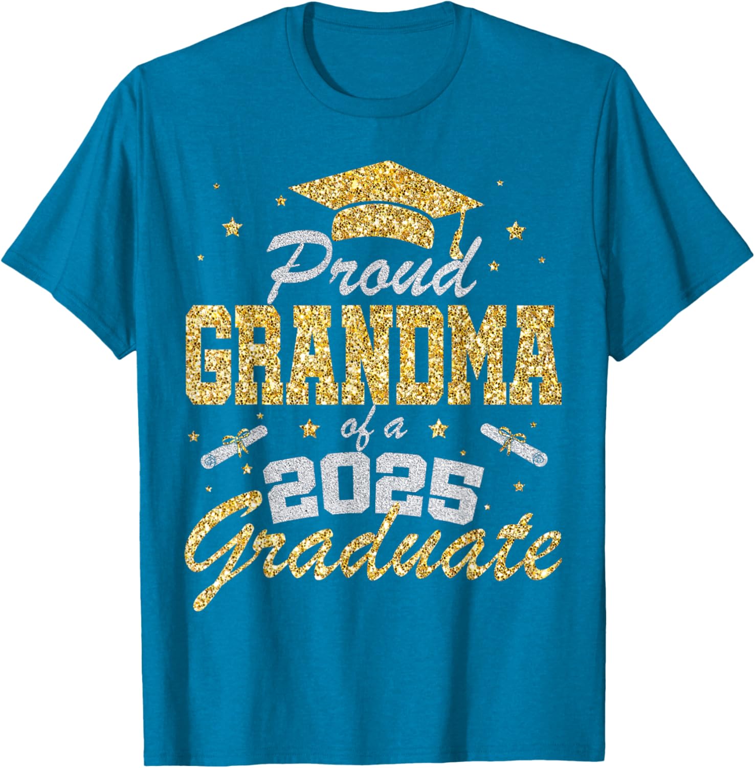 Proud Grandma of 2025 Graduate T-Shirt for Celebrating Senior Year - 8